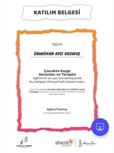 Ümmühan Avcı Okumuş — Psikolog